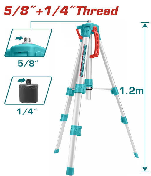 Trépied pour niveau laser 5/8" 1/4"