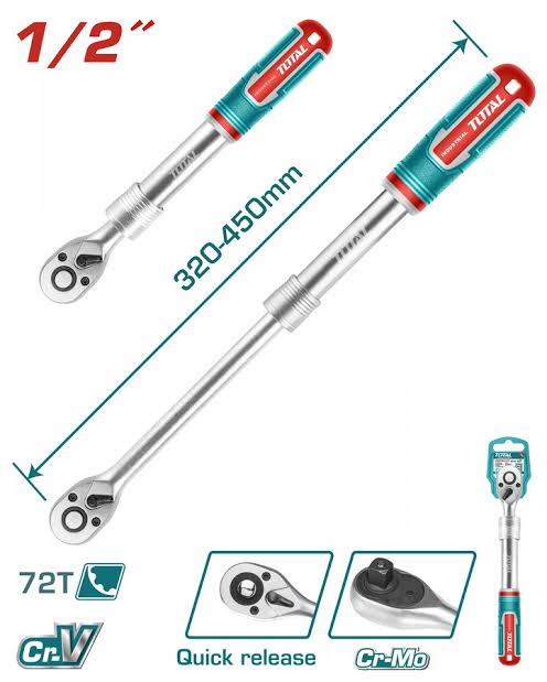 Bras À Cliquet Extensible 1/2″ Total THT106128L