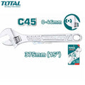 Clé à molette 15" 0-46mm TOTAL | THT1010153