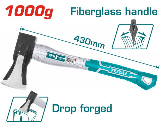 Hache multifonction longueur 430 mm poids 1000 g TOTAL | THT798016