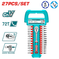 Jeux de clé a cliquet et douilles et embouts 27 pcs - THT141271