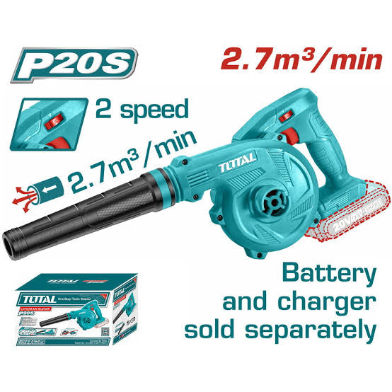 Souffleur aspirateur 20v sans batterie et chargeur - TABLI20018