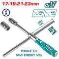 Clé En Croix pour pneue Rapide 17*19*21*23mm Avec Pochette TOTAL | THTRCW40231