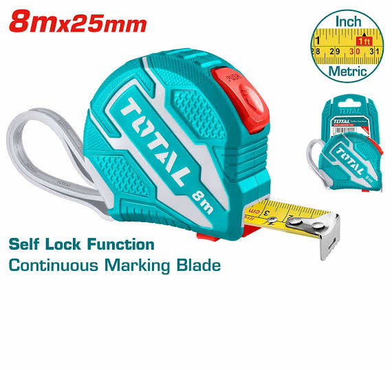 Metre ruban a mesurer qntichoc 8*25Mm TMT126281M