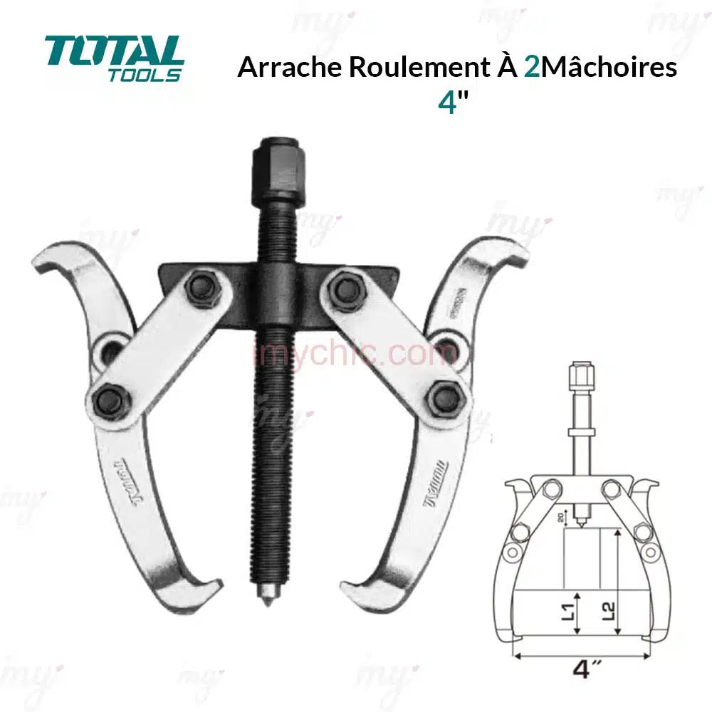 Arrache Roulement À 2 Mâchoires 4″ Total THTGP246