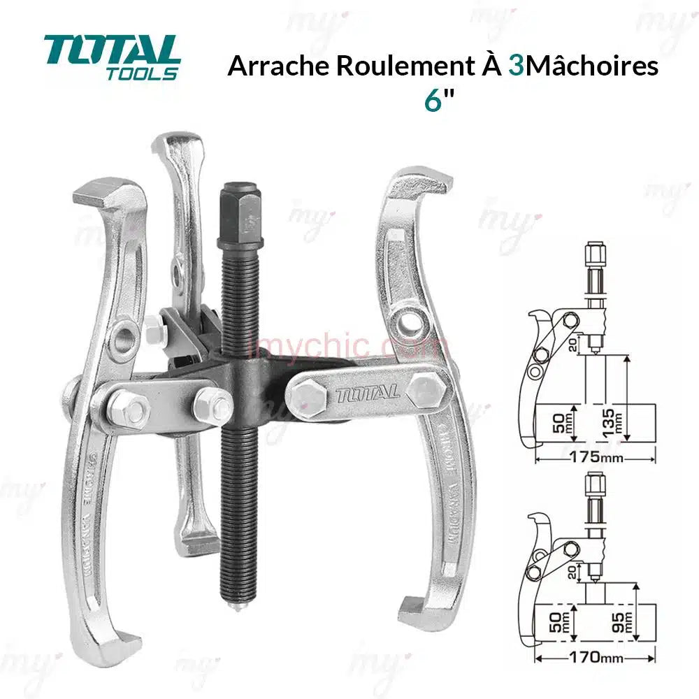 Arrache Roulement À 3 Mâchoires 6″ Total THTGP366