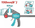 Etau, serre joint rapide 6" 150mm TOTAL | THT1340601