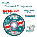 Disque À Tronçonner 10 Pcs 125 X 1.2mm Total TAC2211255