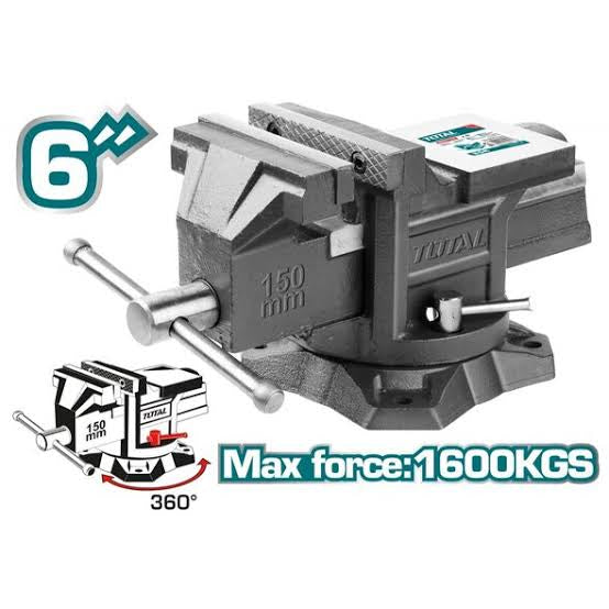 Étau D’établi Polyvalent 6″ 1600Kg Total THT6166