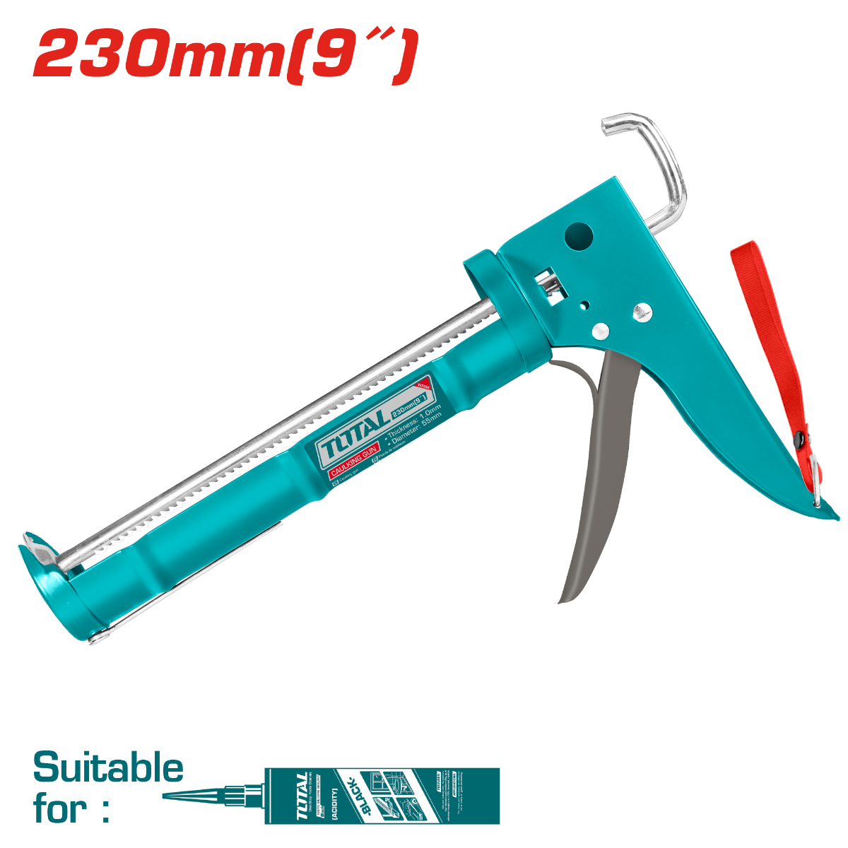 Pistolet silicone 9" /230mm - THT20409