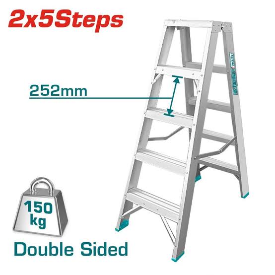 Escabeau en aluminium 5 marches - THLAD01051