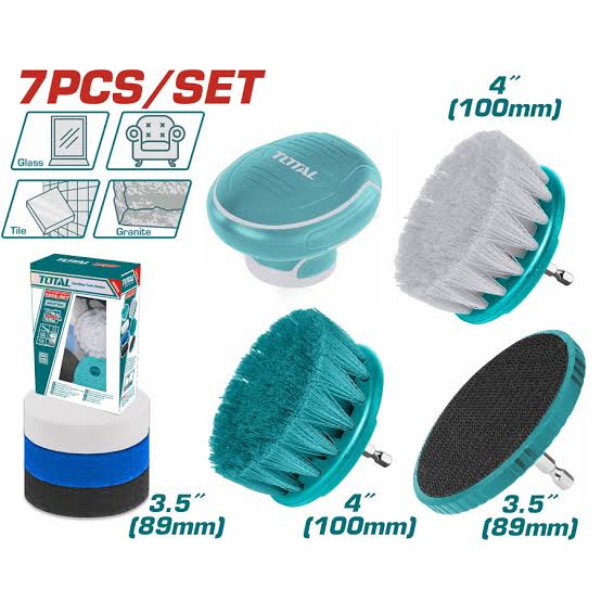 Jeu de brosses de nettoyage 7 pcs TACB0701