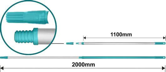 Perche Télescopique Tige en Aluminium 200cm TOTAL THTEP0205