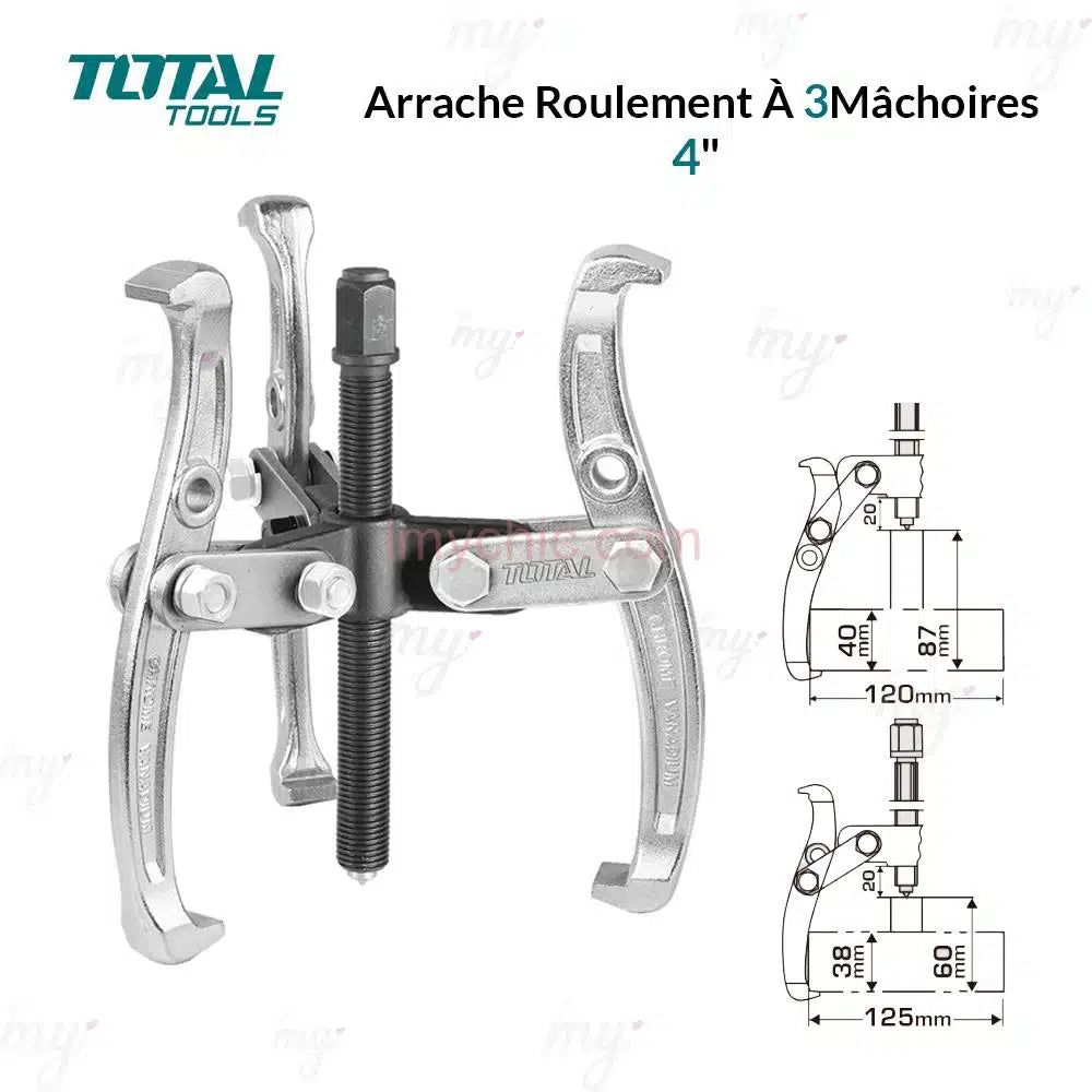 Arrache Roulement À 3 Mâchoires 4″ Total THTGP346