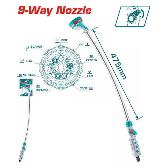 Lance D’arrosage Avec Tête Pivotante 28″ Total THWW092