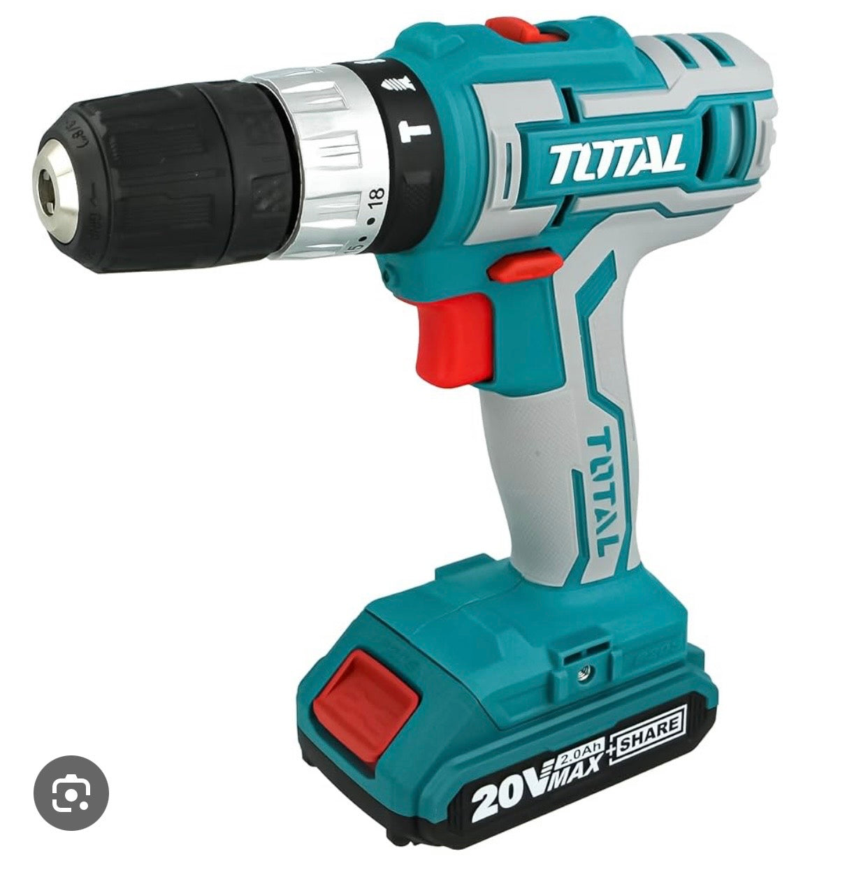 Visseuse perceuse et marteau percussion 20v 2 batterie + chargeur TIDLI200215