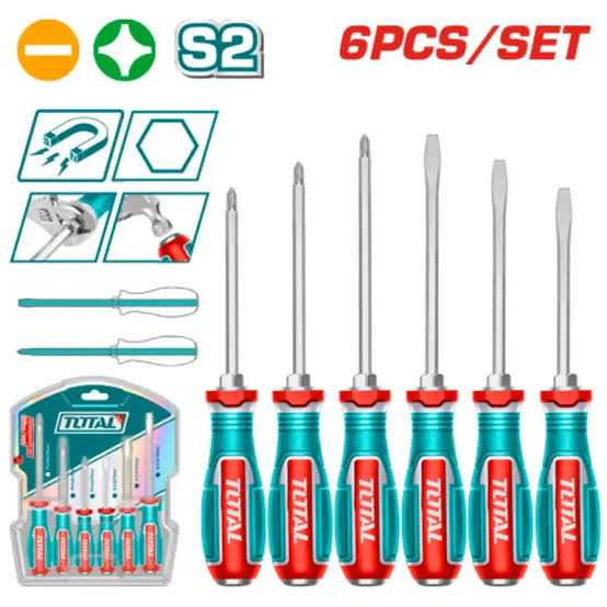Jeu de tournevis a frappe 6 pcs TGTST0606