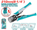 Pince à dénuder auto + testeur de tension 0,2 à 6 mm² TOTAL THT152429