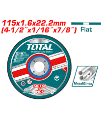 Disque à tronçonner 115/1.6mm abrasif pour metal inox TAC2211153