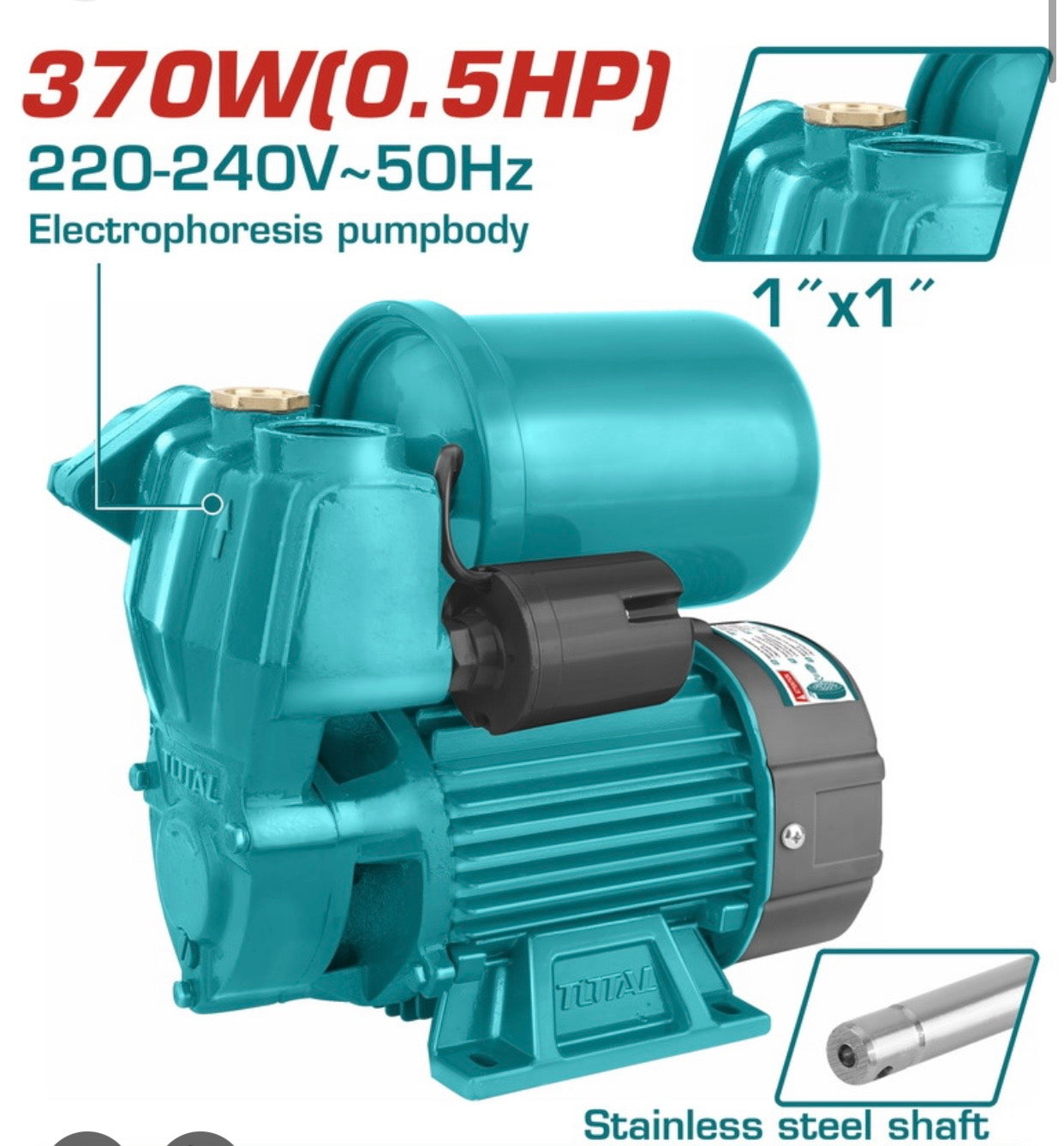 Pompe a eau+ cerveau integré 370w 0.5ch TWP93706