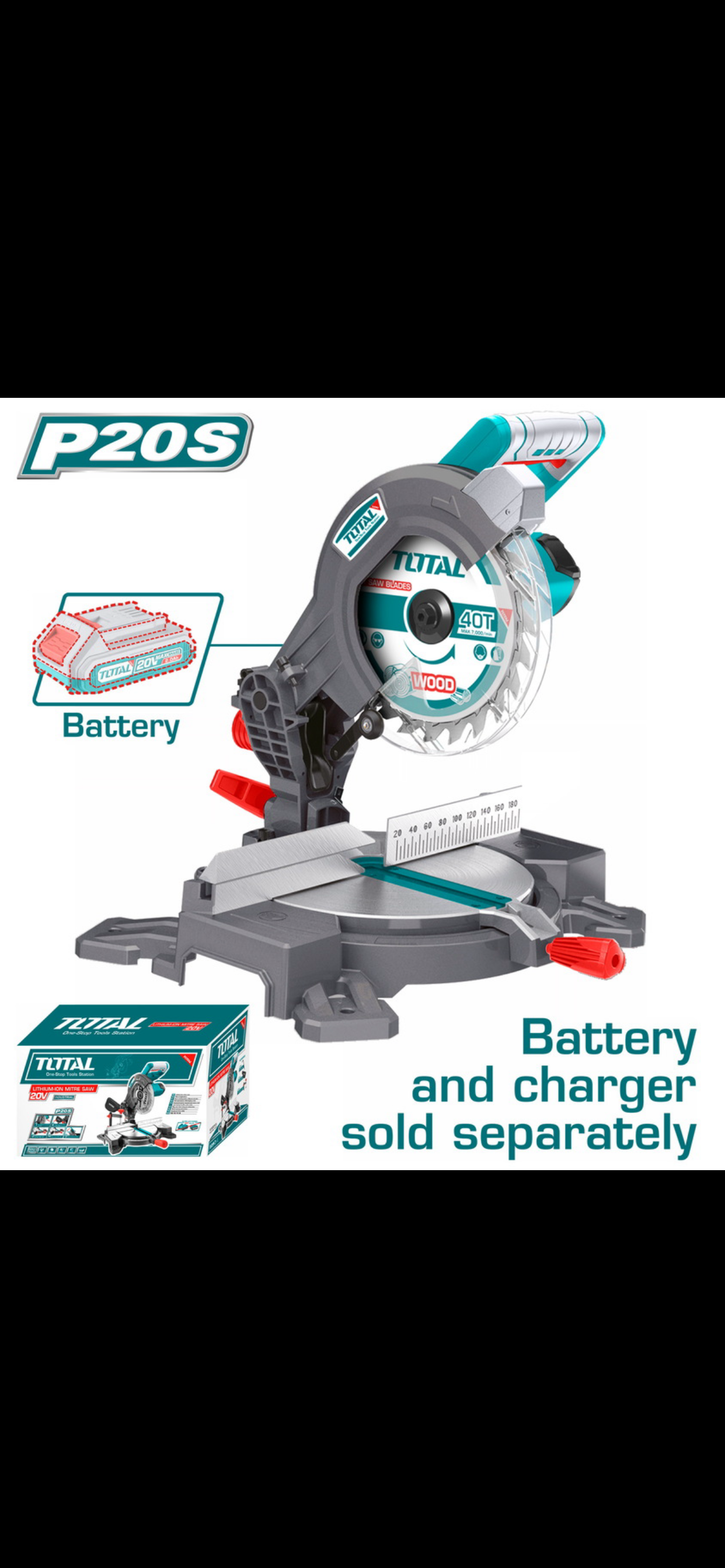 Scie a onglet 20V - bois et alluminium -TMS2001