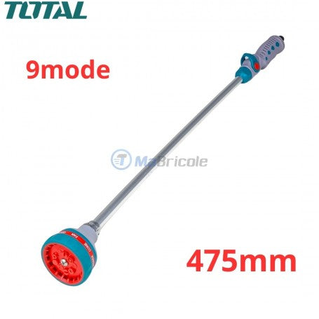 Pistolet d'arrosage long 71cm 9 mode TOTAL | THWW092