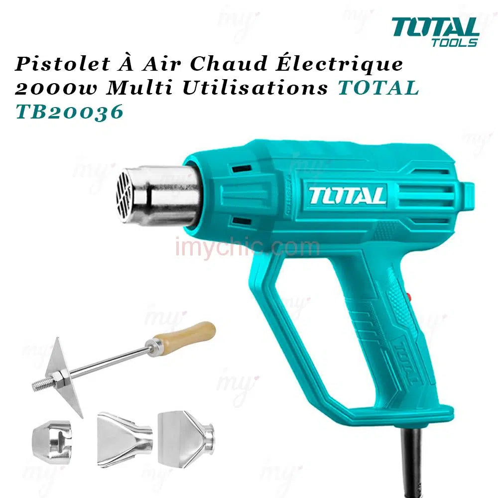 Pistolet À Air Chaud décapeur Électrique 2000w Multi Utilisations TOTAL TB20036