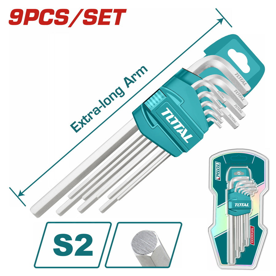 Jeu De 9 Clés Hexagonales Alain  Total THT106192