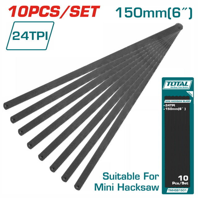 Lames pour scie a metaux 15 cm