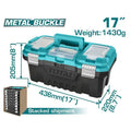 Boîte à outils en plastique 436 x 205 x 220mm 2boucle métalique TOTAL | TPBX0172